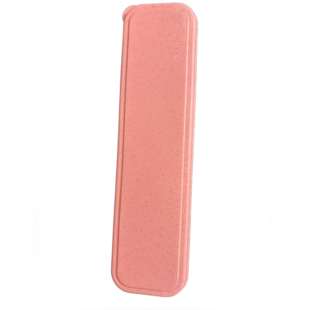 REUSABLE TRAVEL UTENSILS SET WITH CASE PINK NWOT - Picture 5 of 11